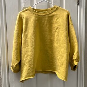 Rachel Comey Fond Sweatshirt Citron lemon Yellow - XS/S - DISCOLORATION-